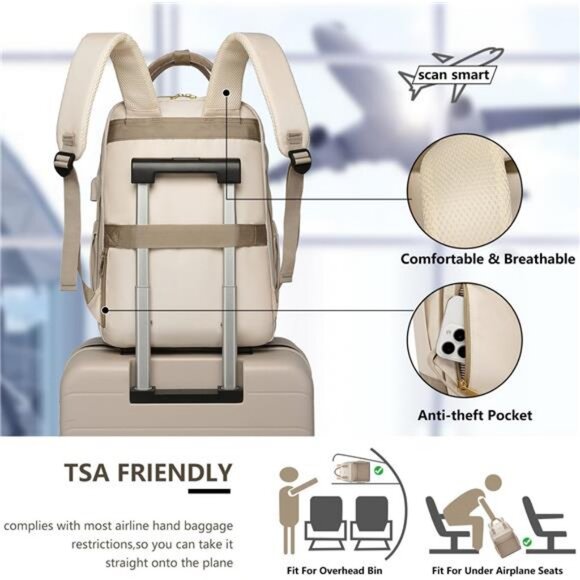 Laptop Backpack Bag - College Bookbag Business Computer Backpack 15.6 inch main image 7